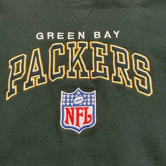 Vintage Green Bay Packers Embroidered Crew Neck Size Large Men’s Women’s - Picture 4 of 8